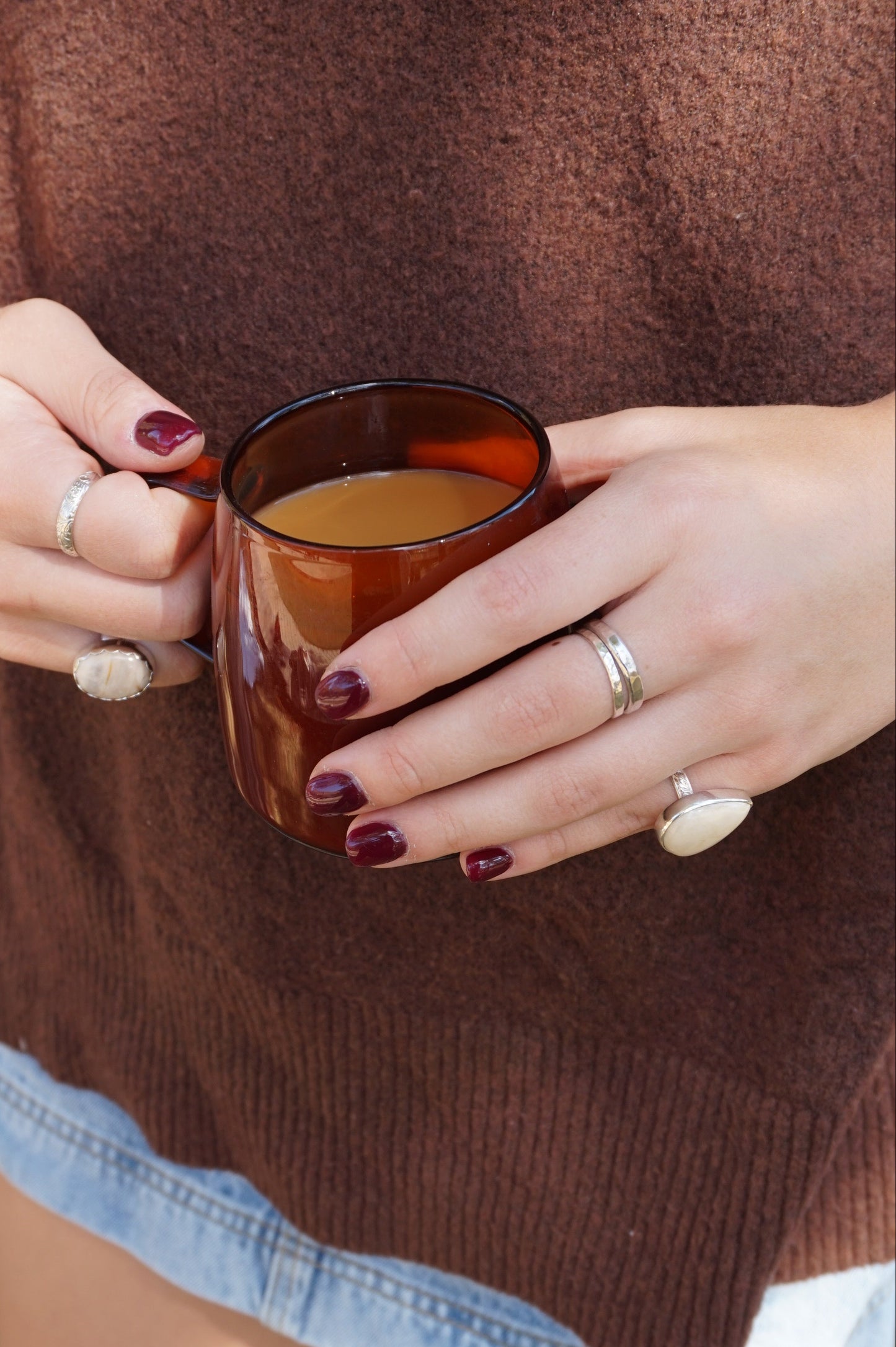 The Ivory Leaf Ring - Size 6