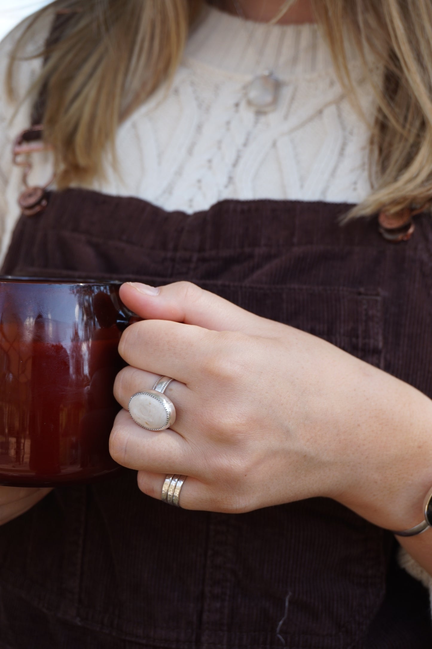 The Honey Stone Ring - Size 9.5