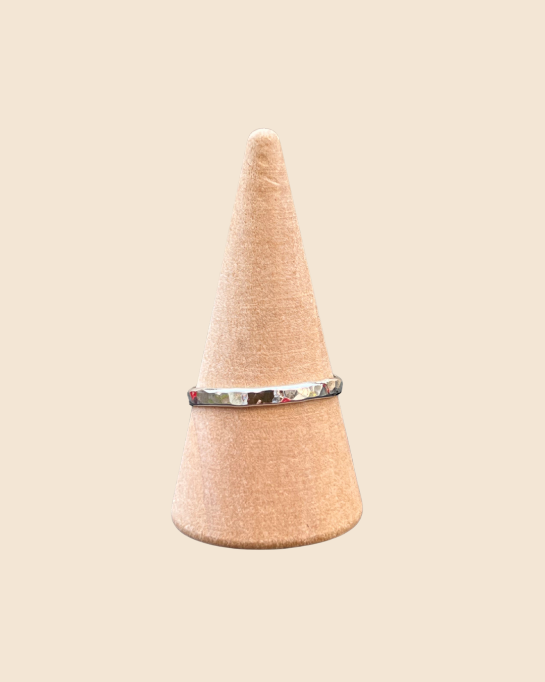 The Dainty Hammered Stacker