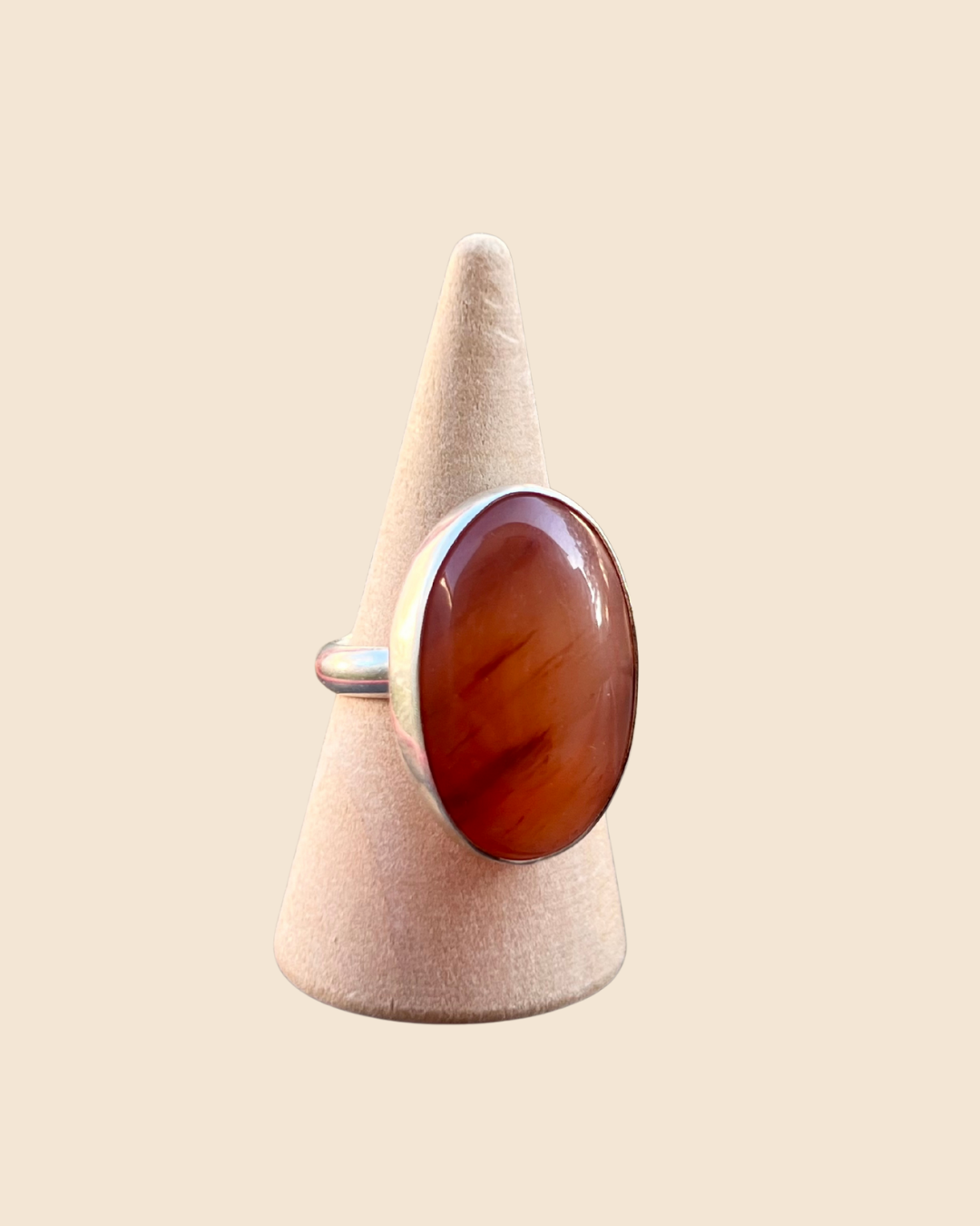 The Amber Leaf Ring - Size 6.5